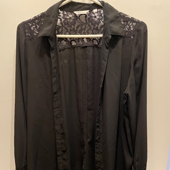 Sheer Black Blouse - Picture 1 of 2